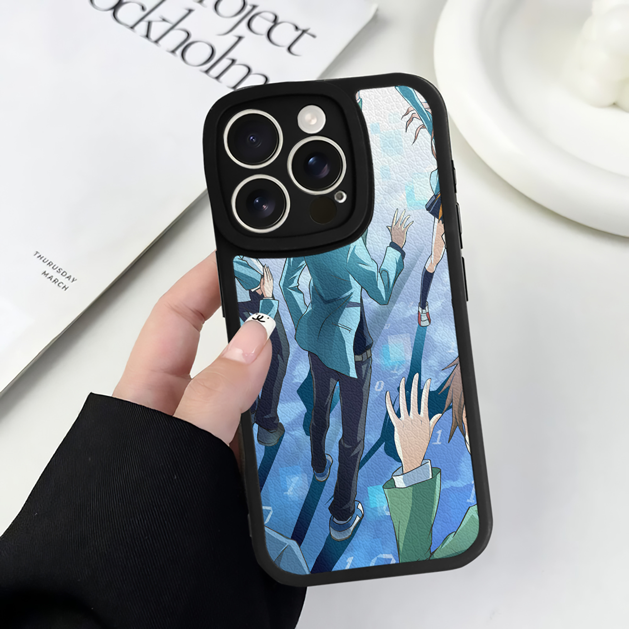 （画像用） Digimon デジタルモンスター/デジモン 【iPhone 16シリーズ対応】シリコンスマホケース（レザー調） 材質：シリコン